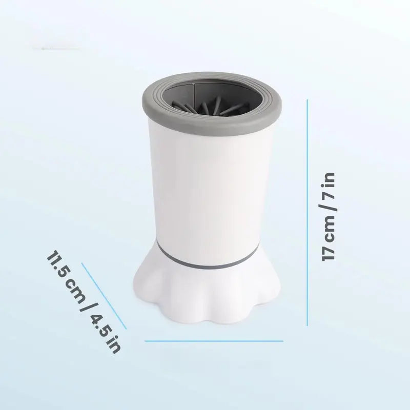 Allforpaws Automatic Electric Dog Paw Cleaner - Soft Silicone Brush with Dual Speed, Mud Removal, Suction Cup Base, Portable Cleaning Station, Easy to Use and Maintain