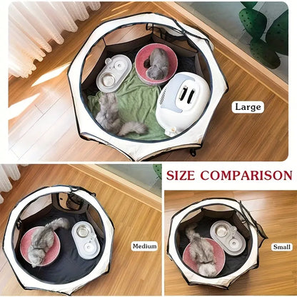 Bajiao Pet Playpen Tent - Oxford Cloth, Scratch-Resistant, Foldable Dog & Cat Enclosure, Ideal for Whelping Box & Pet Shelter Portable