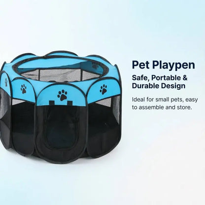 Bajiao Pet Playpen Tent - Oxford Cloth, Scratch-Resistant, Foldable Dog & Cat Enclosure, Ideal for Whelping Box & Pet Shelter Portable
