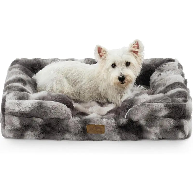 COZY KISS Orthopedic Dog Bed - Soft Fabric, Joint Relief, Supportive Cushion, 30X20 In, for Small-Medium Dogs, Tie Dye