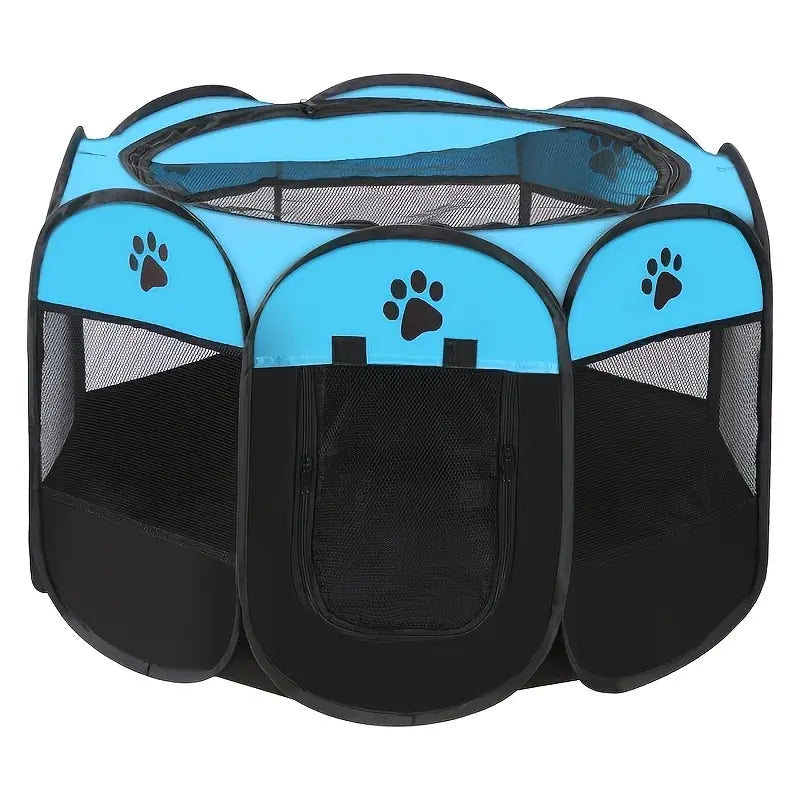 Bajiao Pet Playpen Tent - Oxford Cloth, Scratch-Resistant, Foldable Dog & Cat Enclosure, Ideal for Whelping Box & Pet Shelter Portable