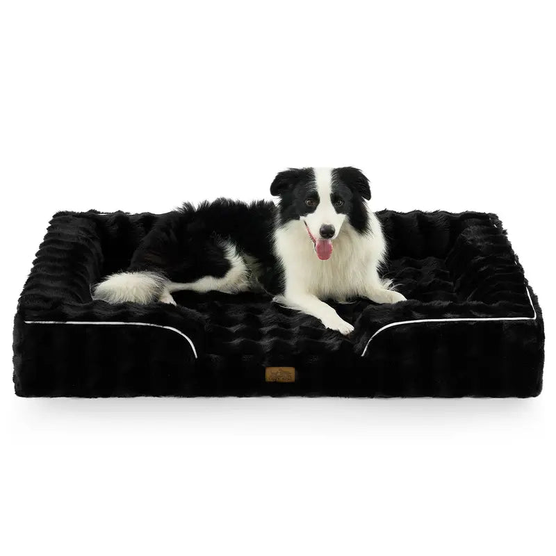 COZY KISS Orthopedic Dog Bed - Soft Fabric, Joint Relief, Supportive Cushion, 30X20 In, for Small-Medium Dogs, Tie Dye