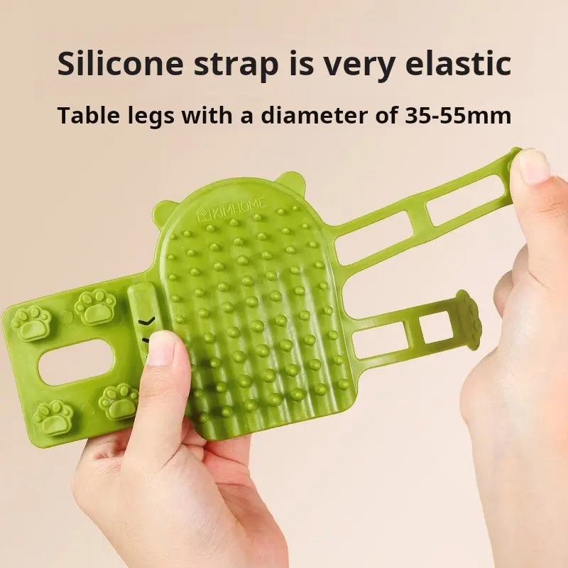 Universal Cat Grooming Supplies 2-Pack: Self-Grooming Slicker Brush and Corner Scratching Board with Silicone Massage Brush for Hair Care and Scratch Relief, Durable and Wear-Resistant